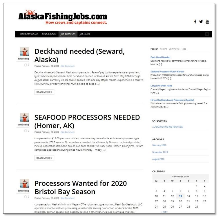 FISHING JOBS INFO Alaska Fishing Jobs Info